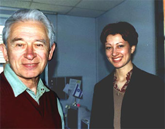 Josef Pelts and student rabbi Alina Treyher